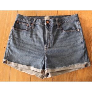 J.Crew Cuffed High Rise Shorts Preowned 32 14